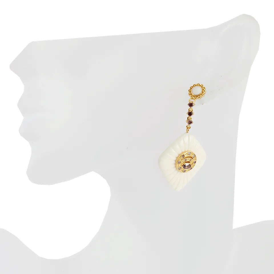 Diamond Peacock Earrings