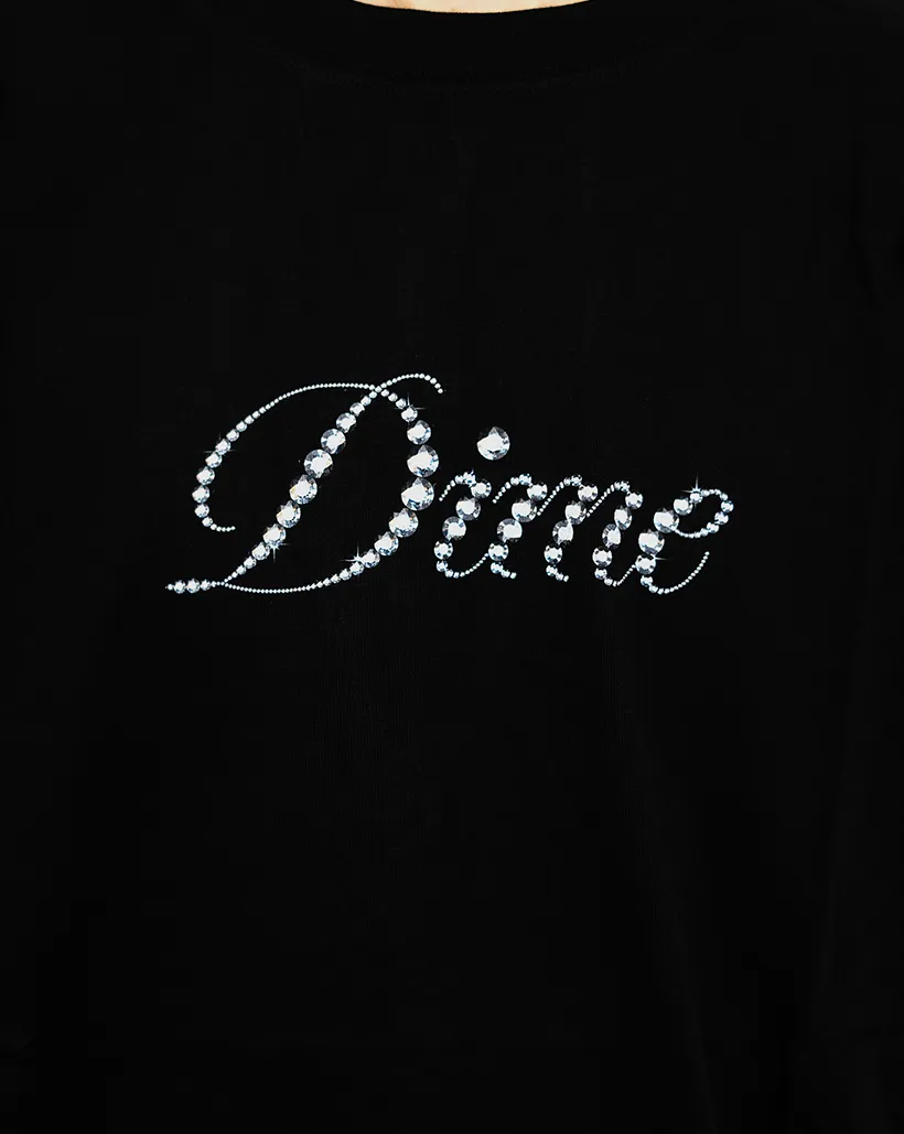Dime Icy Cursive Shirt - Black