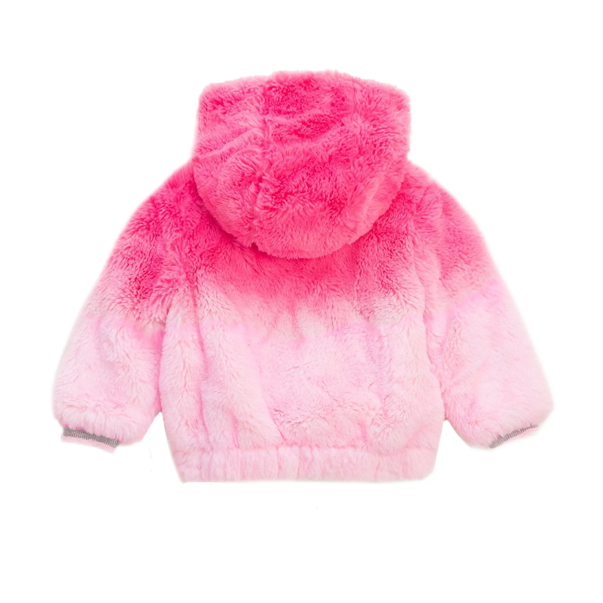 Dip Dye Fur Coat
