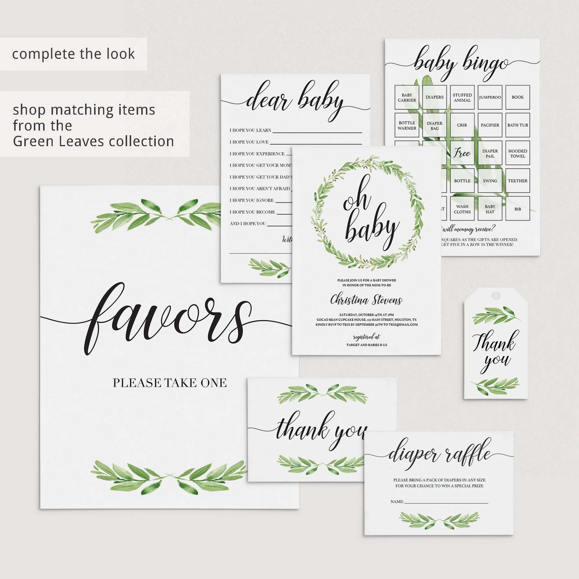 Don't Say Baby Game Sign for Gender Neutral Baby Shower