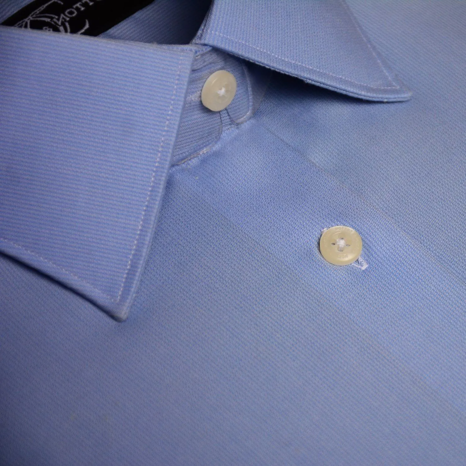 Dress Shirt Sky Blue Dobby Self Stripe