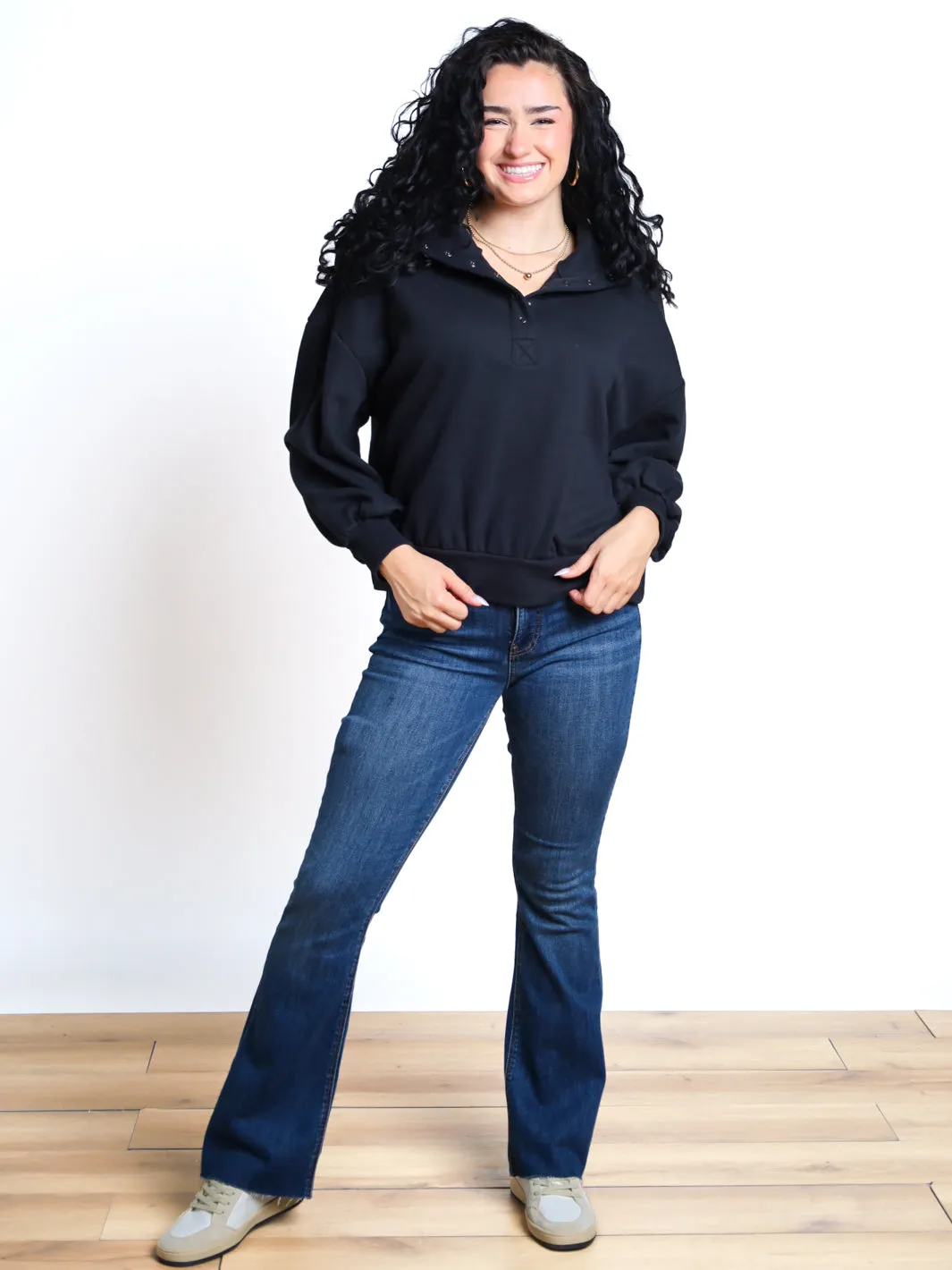 Dressed To Chill Pocket Half-Zip Pullover- Final Sale