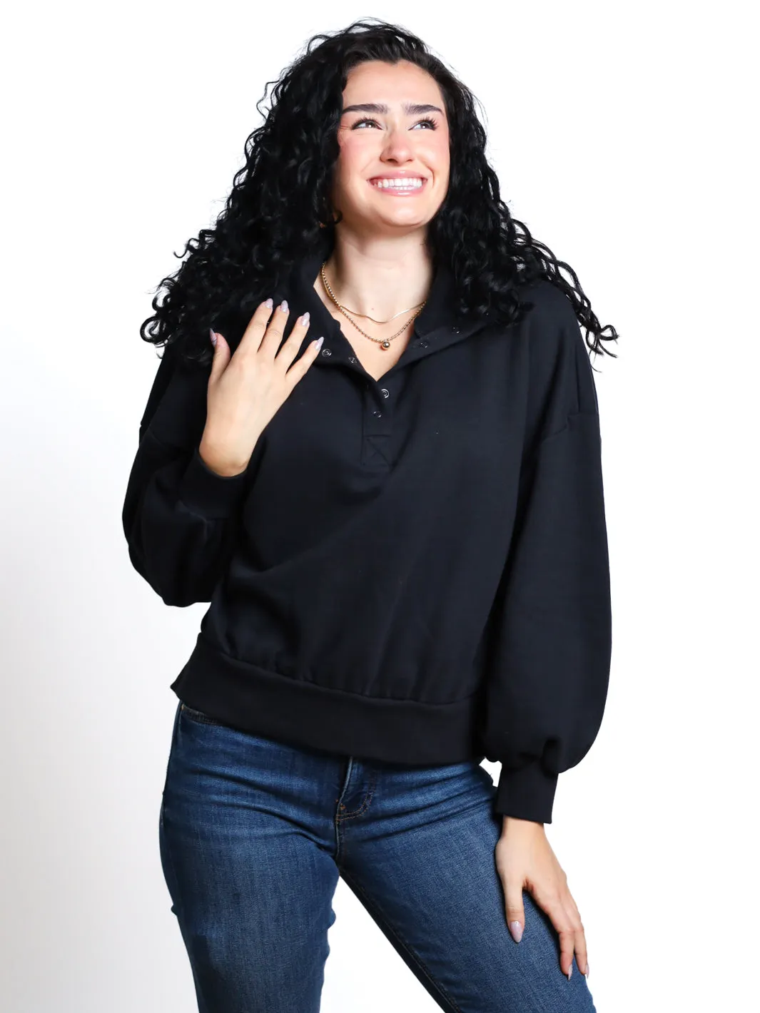 Dressed To Chill Pocket Half-Zip Pullover- Final Sale
