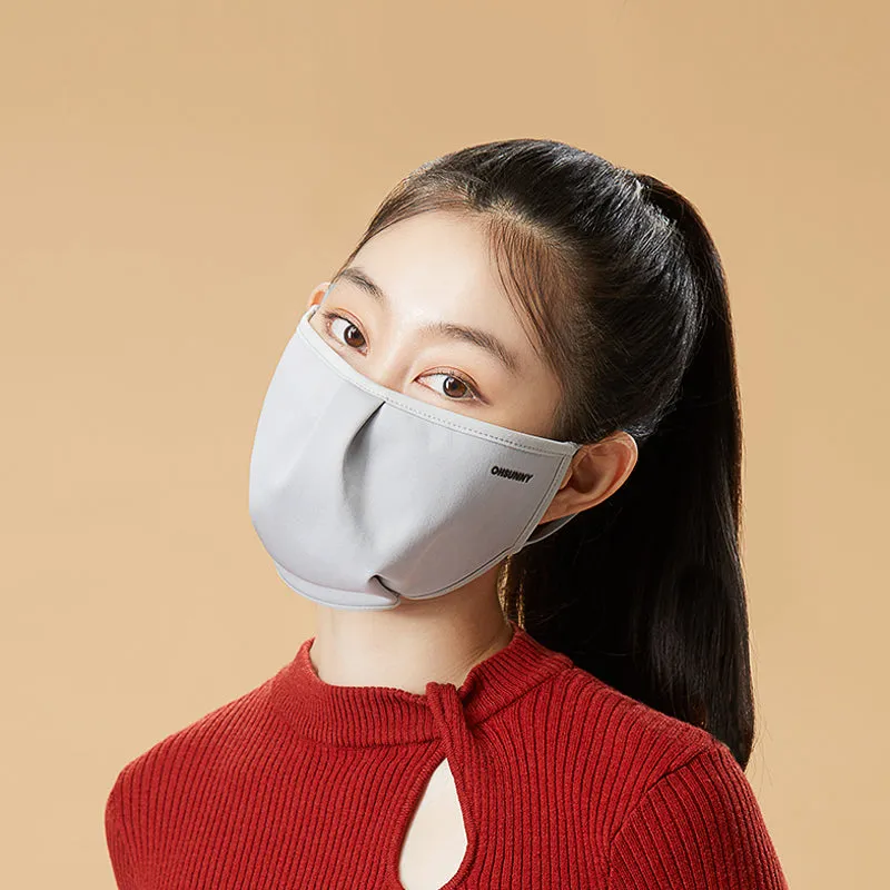 Dual-Use Warm Face Cover Mask with Adjustable Button