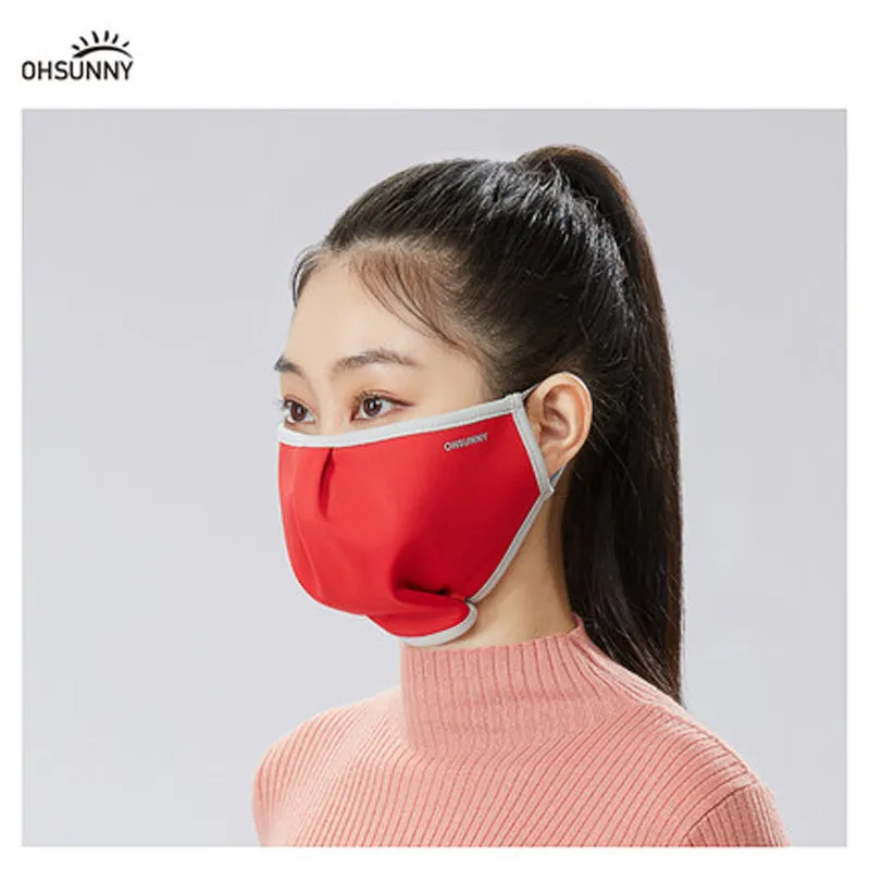 Dual-Use Warm Face Cover Mask with Adjustable Button