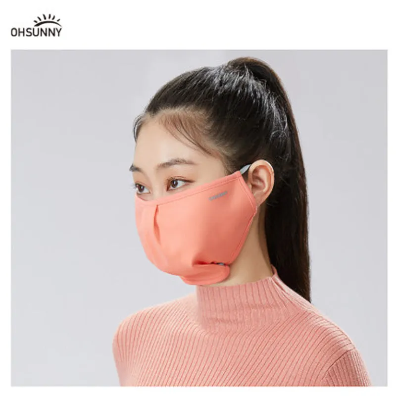 Dual-Use Warm Face Cover Mask with Adjustable Button