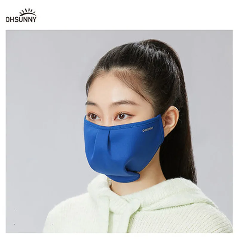 Dual-Use Warm Face Cover Mask with Adjustable Button