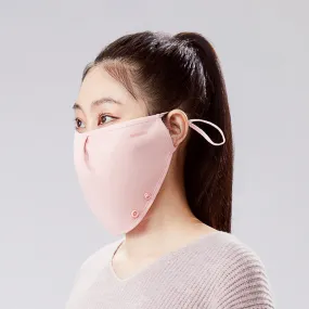 Dual-Use Warm Face Cover Mask with Adjustable Button