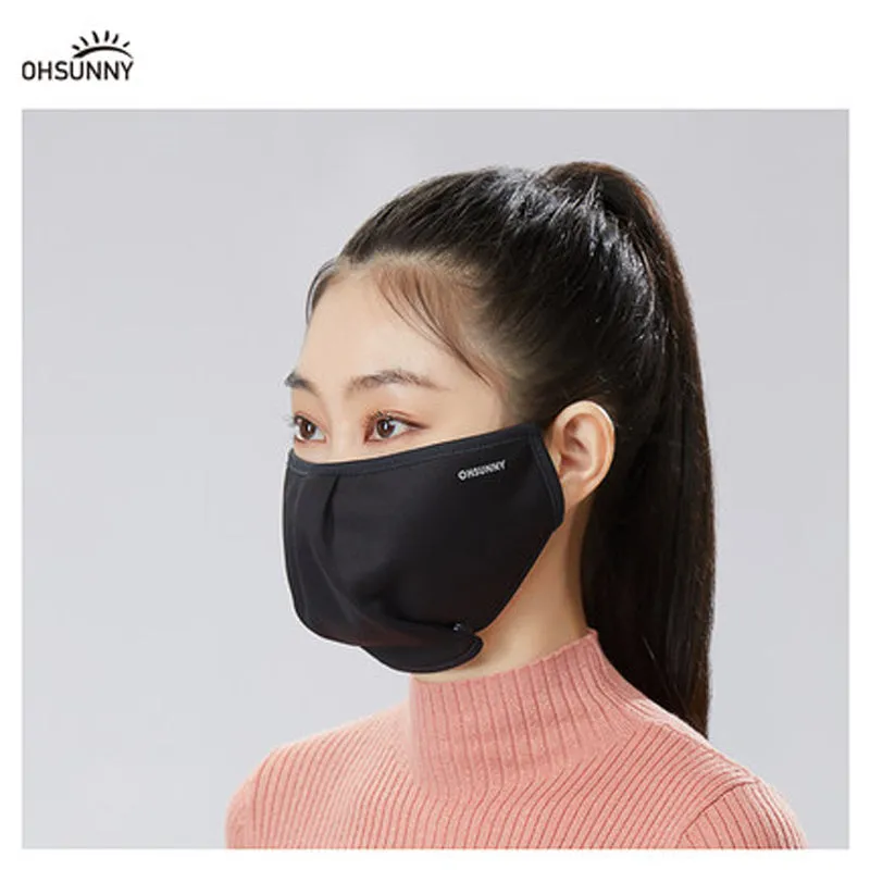 Dual-Use Warm Face Cover Mask with Adjustable Button