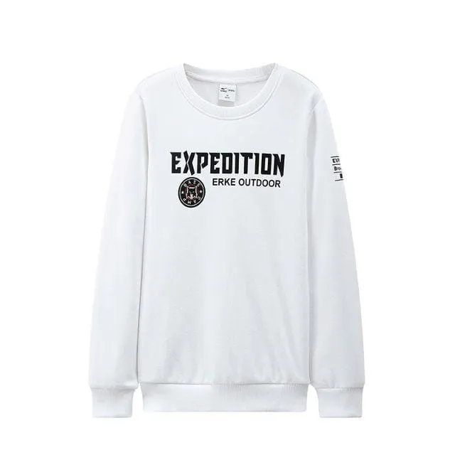 Erke Pullover Thick Kids-Boys Lifestyle Hoody White