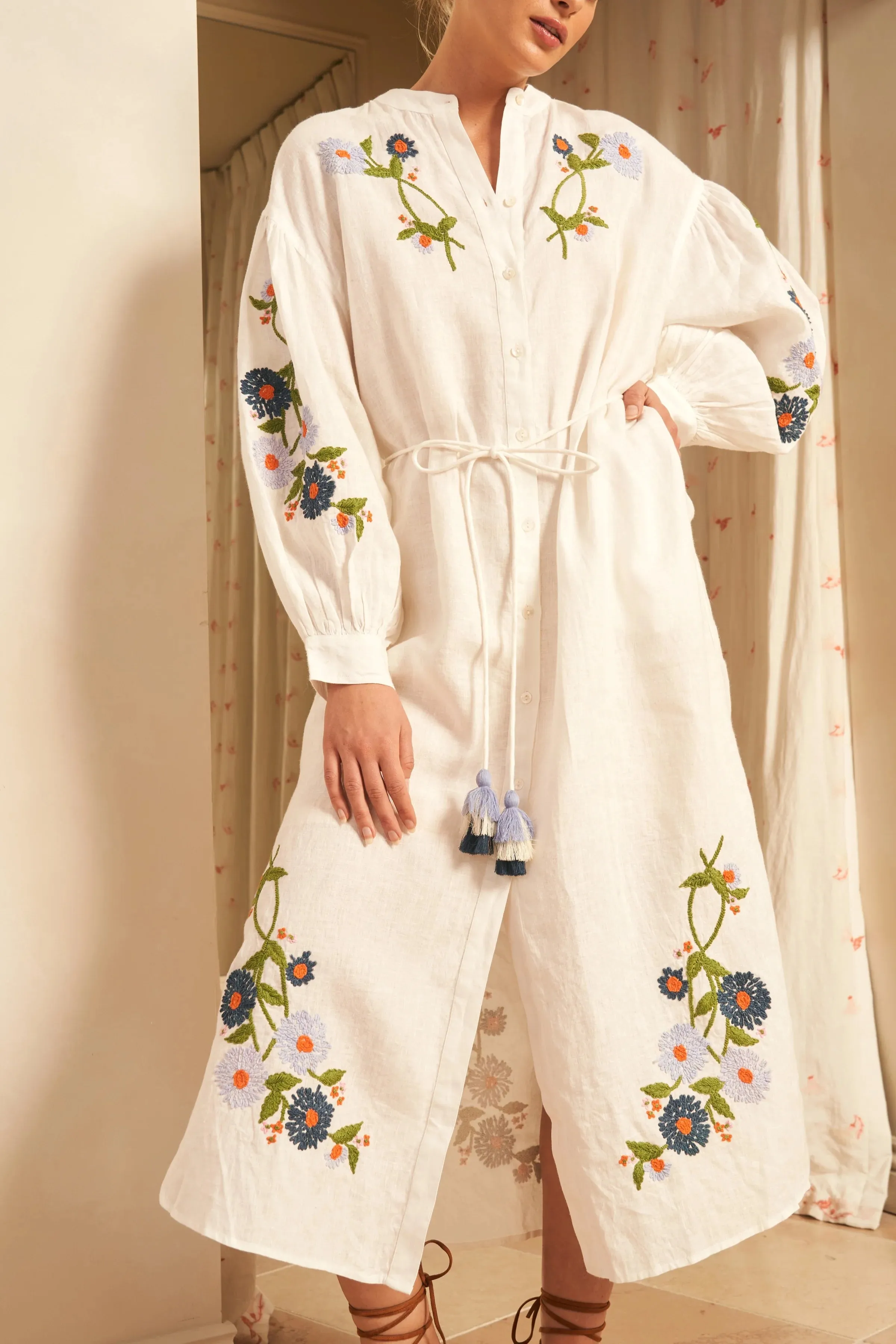 Everly Dress in Camelia Romero