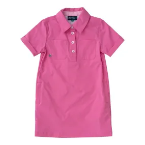 Fishing Shirt Dress- Cheeky Pink