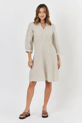 GA420 Linen Dress in Rattan