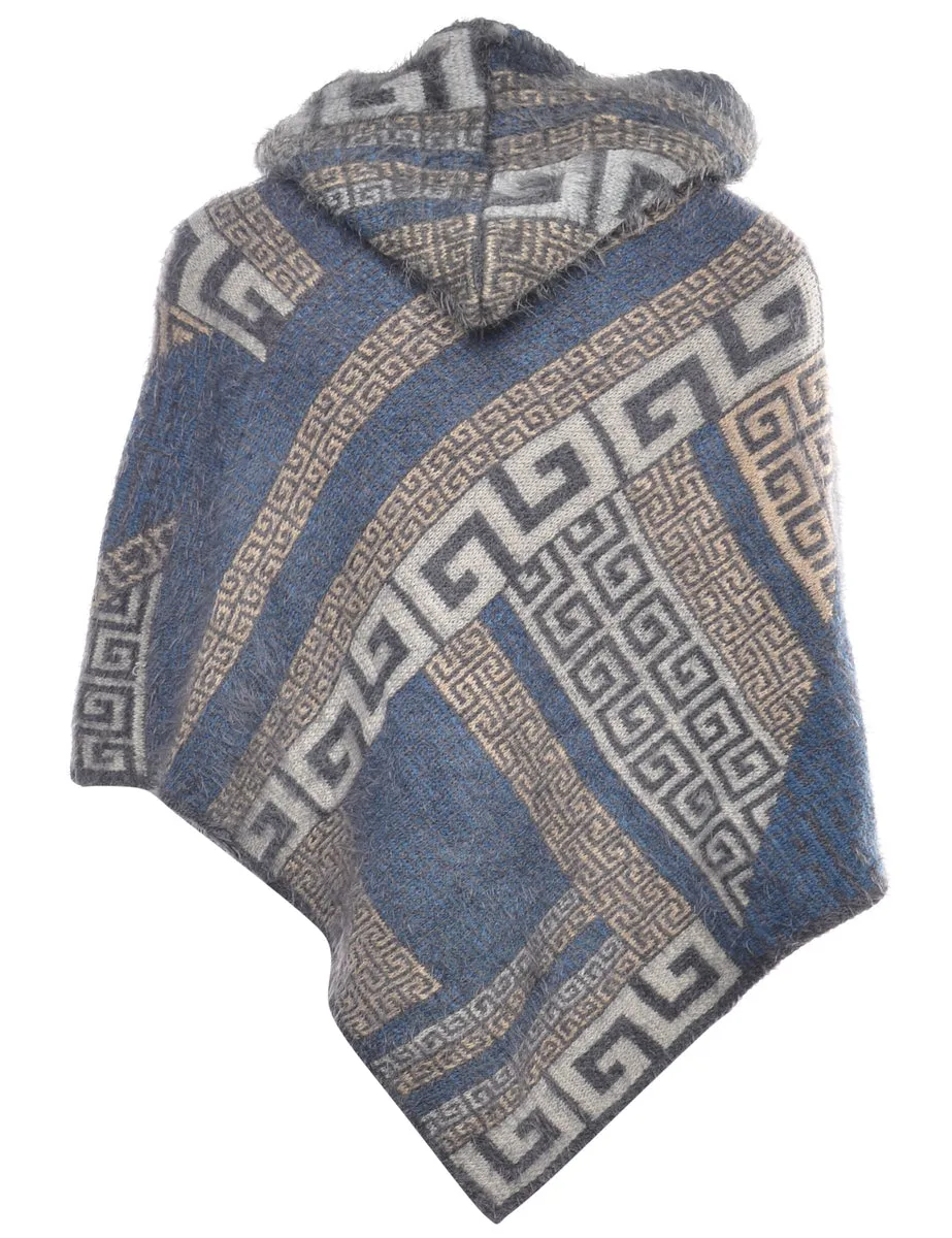 Geometric Print Cape - XS