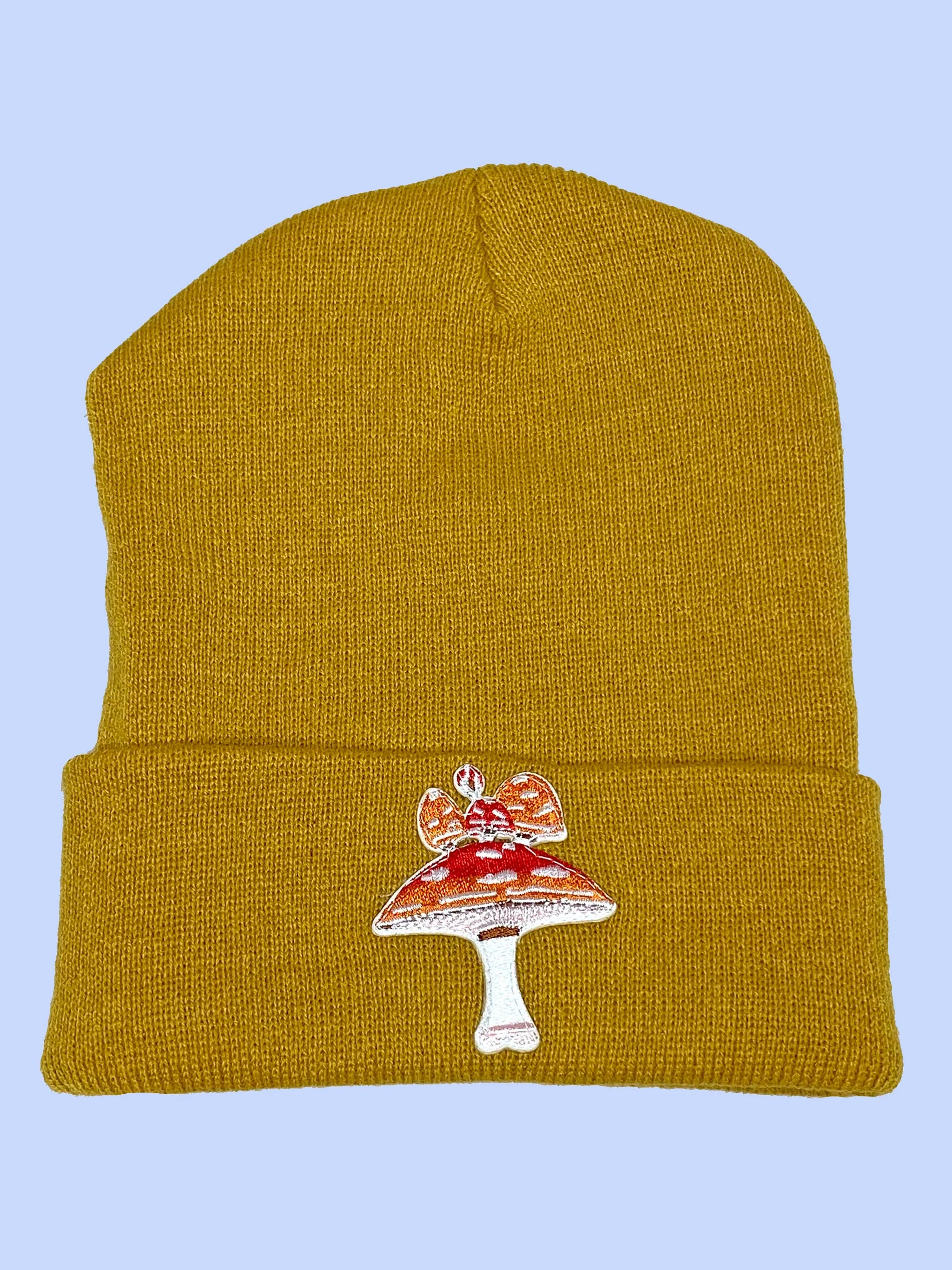 Gold Mushroom Beanie