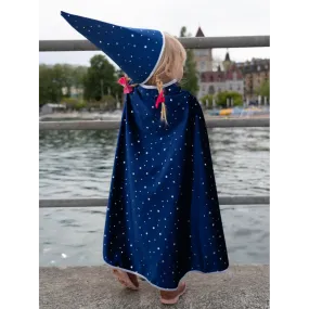 GP -  Blue Sparkle Wizard Cape & Hat