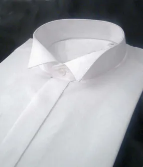 Highland Dress Shirt Victorian Collar White