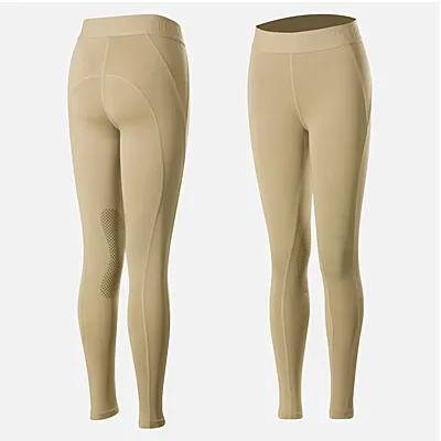 Horze Kid's Madison Knee Patch Tights - Silicone Grip