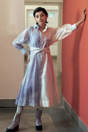 Icy Bliss Half-n-Half Shirt Dress