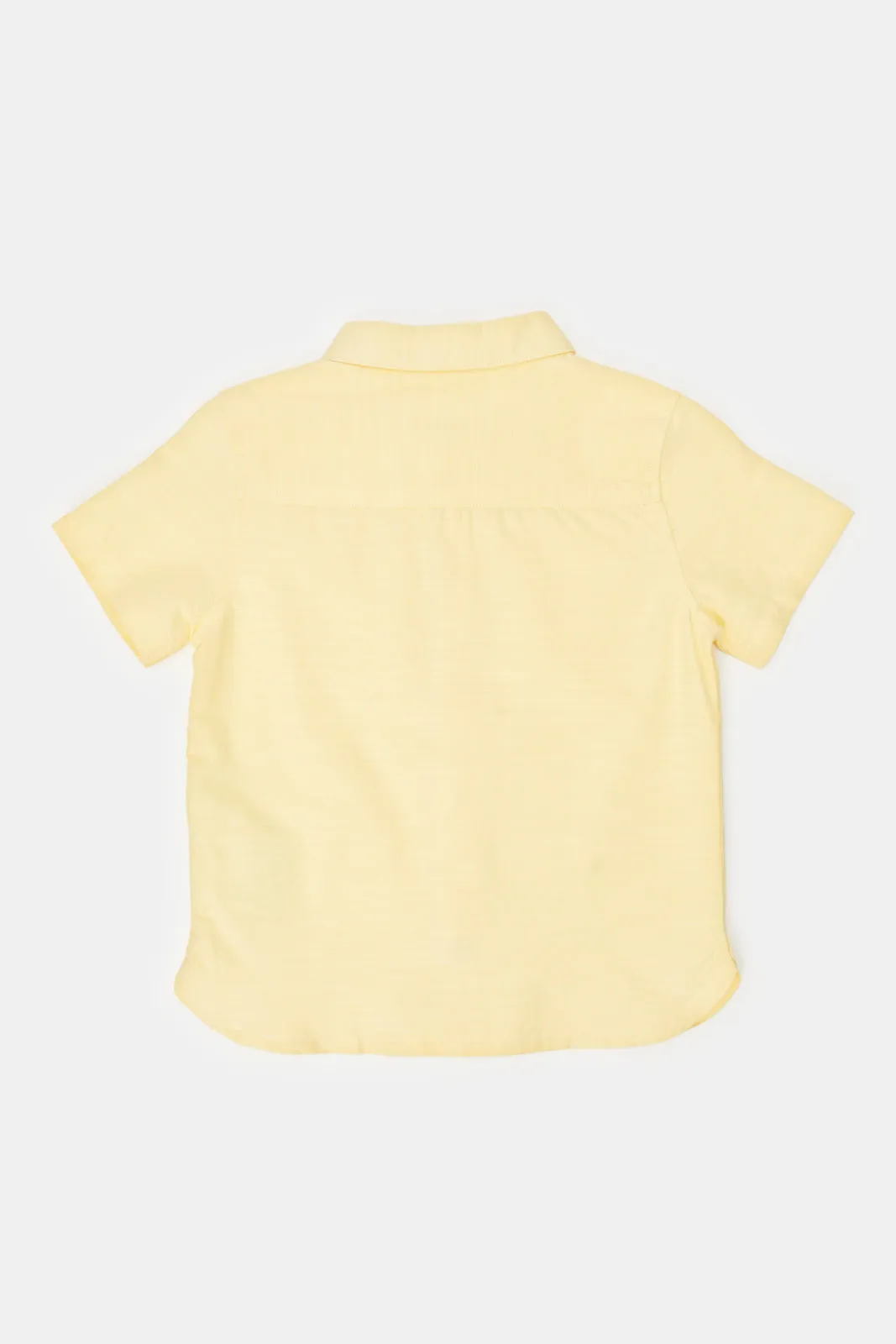 Infant Boys Yellow Utility Short Sleeve Shirt