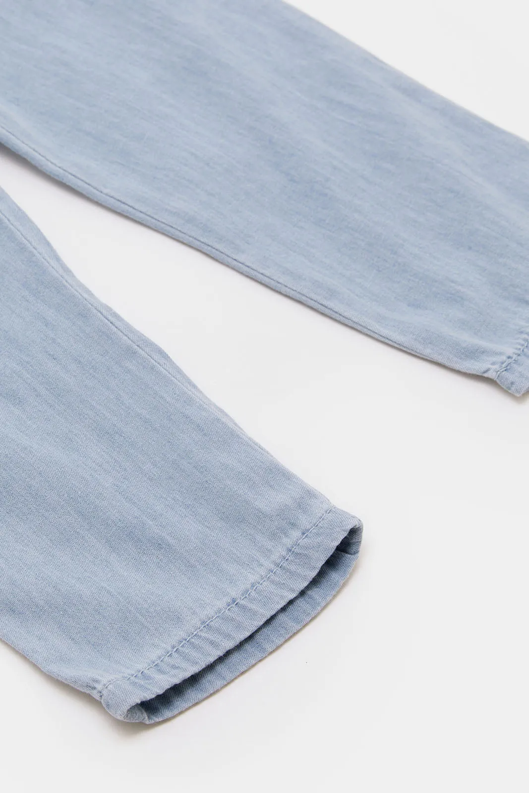 Infant Girls Blue Fake Pocket Jeans