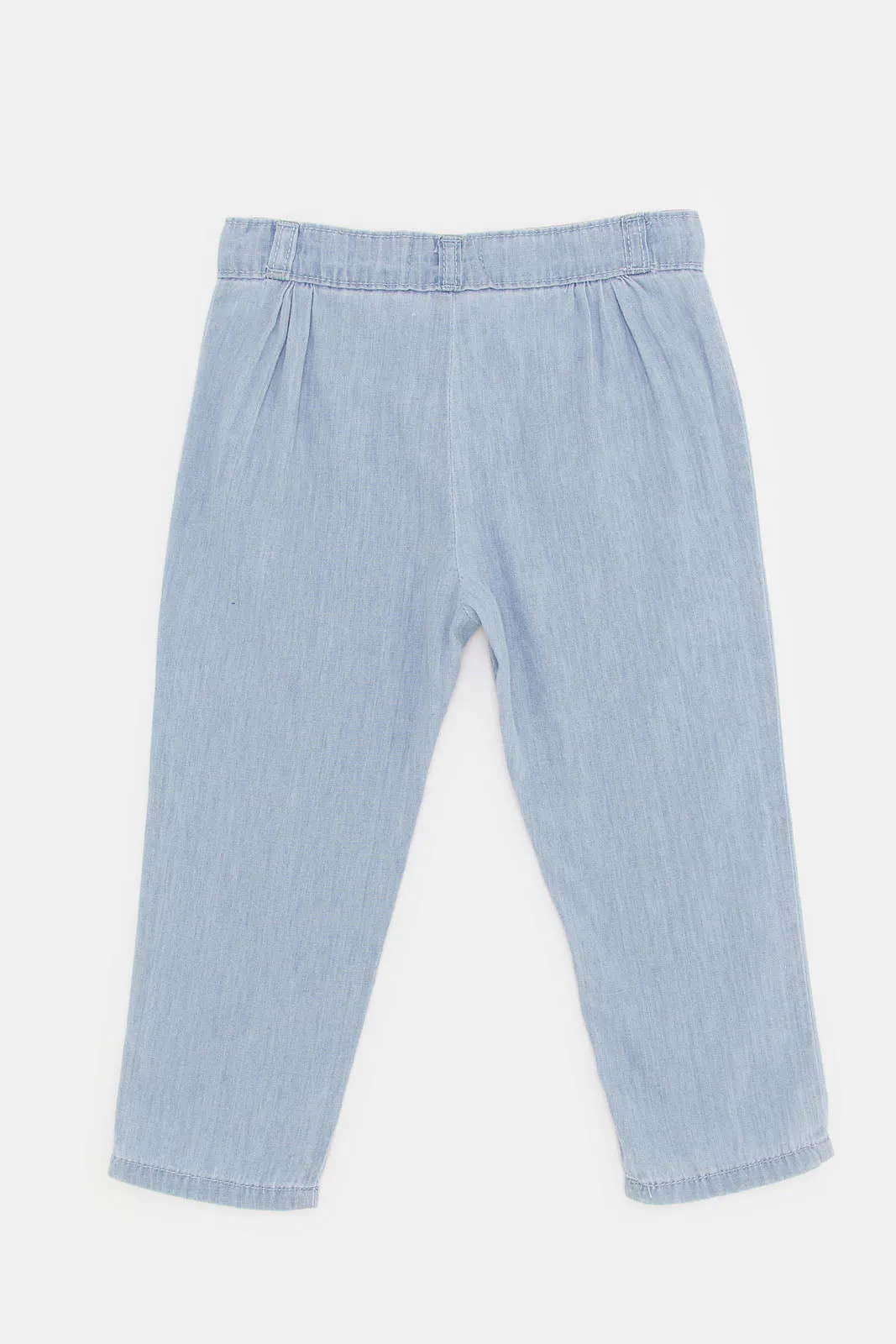 Infant Girls Blue Fake Pocket Jeans