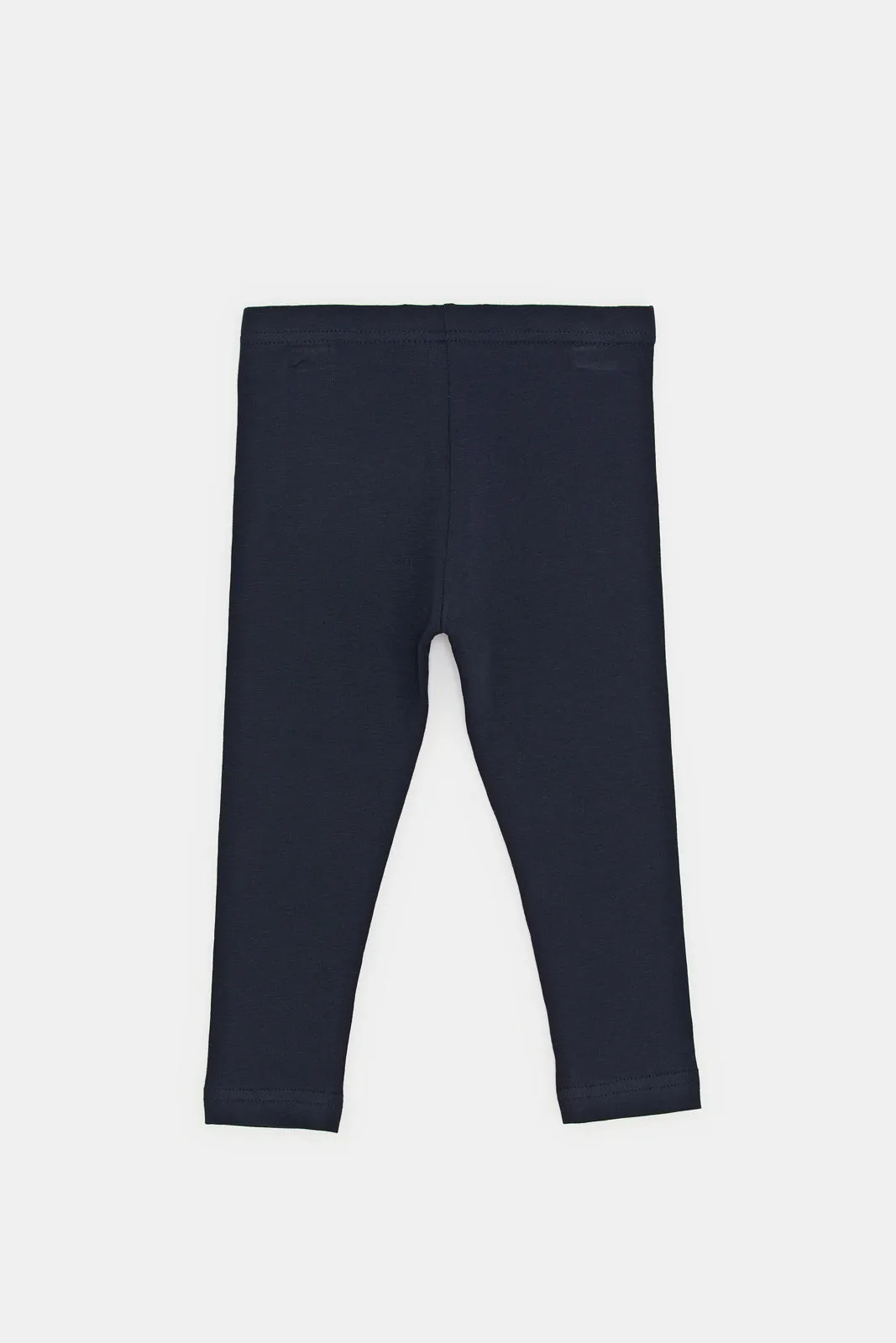 Infant Girls Navy Solid Leggings