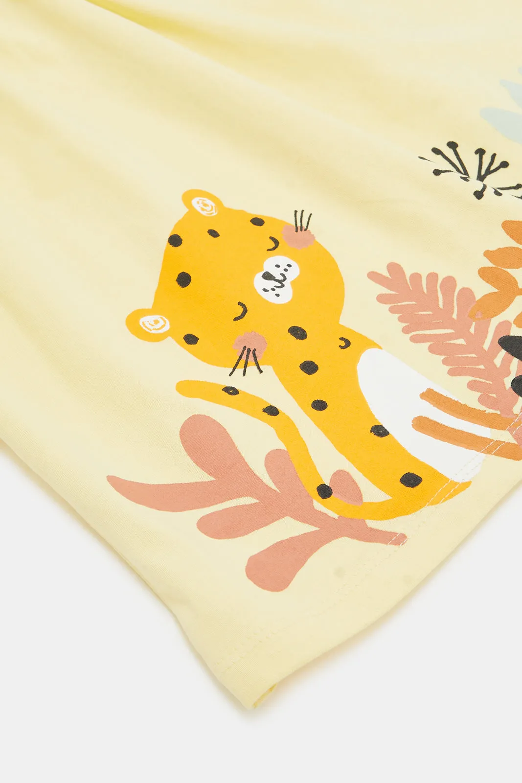 Infant Girls Yellow Safari Dress