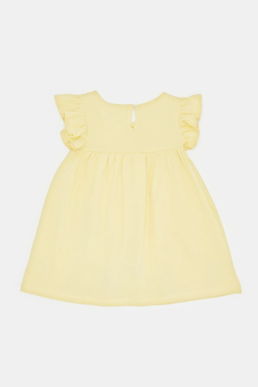 Infant Girls Yellow Safari Dress