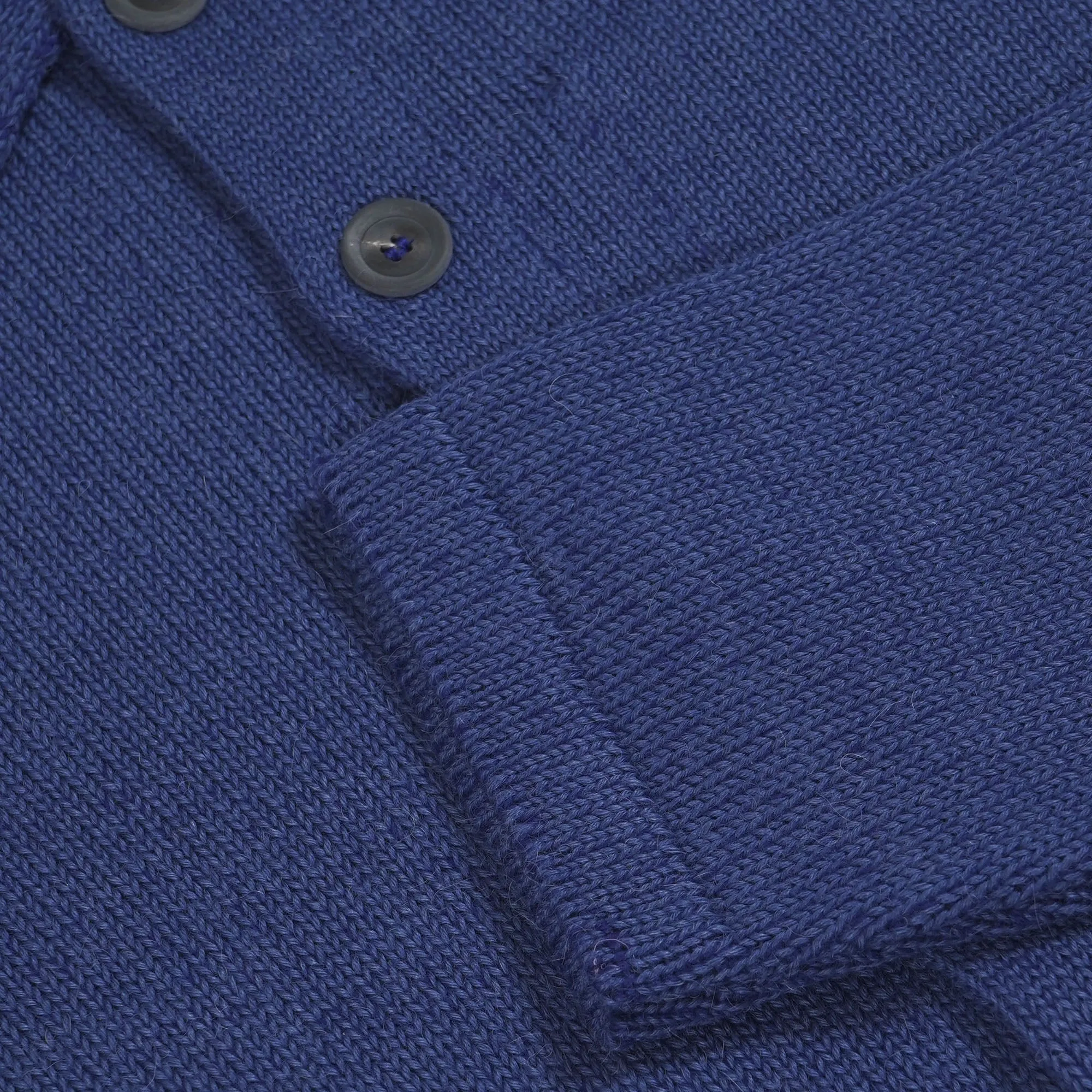 Inis Meáin Plated Alpaca Shirt Jacket - Blue