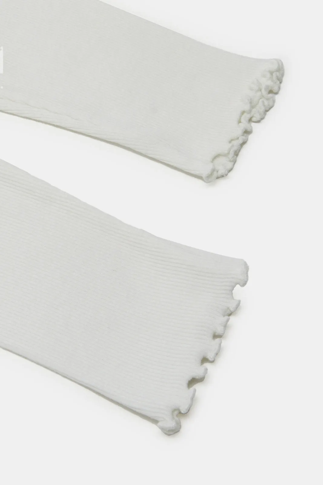 Ivory Rib Leggings