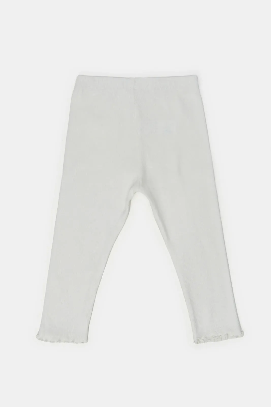 Ivory Rib Leggings