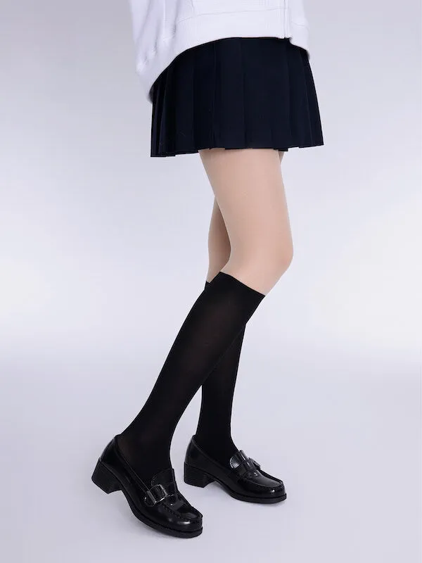 JK style stockings-effect tights