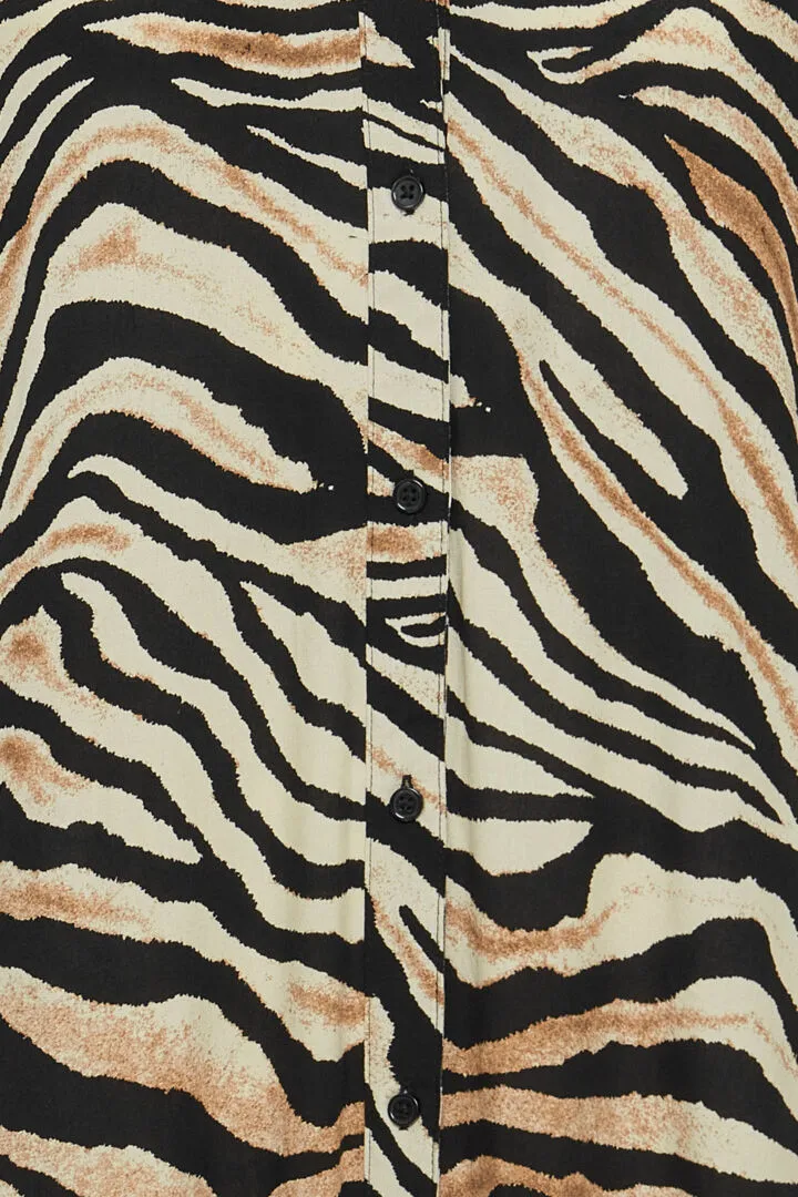 Joella Long Shirt Dress - Cement Mix