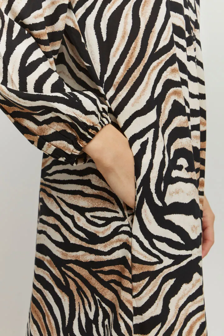 Joella Long Shirt Dress - Cement Mix