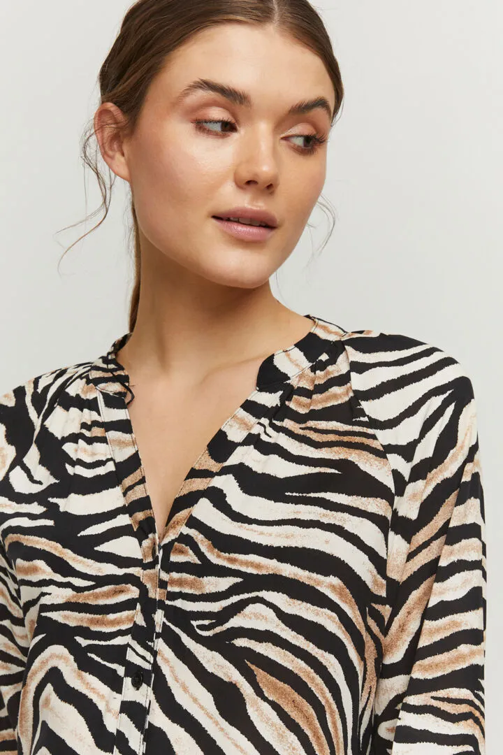 Joella Long Shirt Dress - Cement Mix