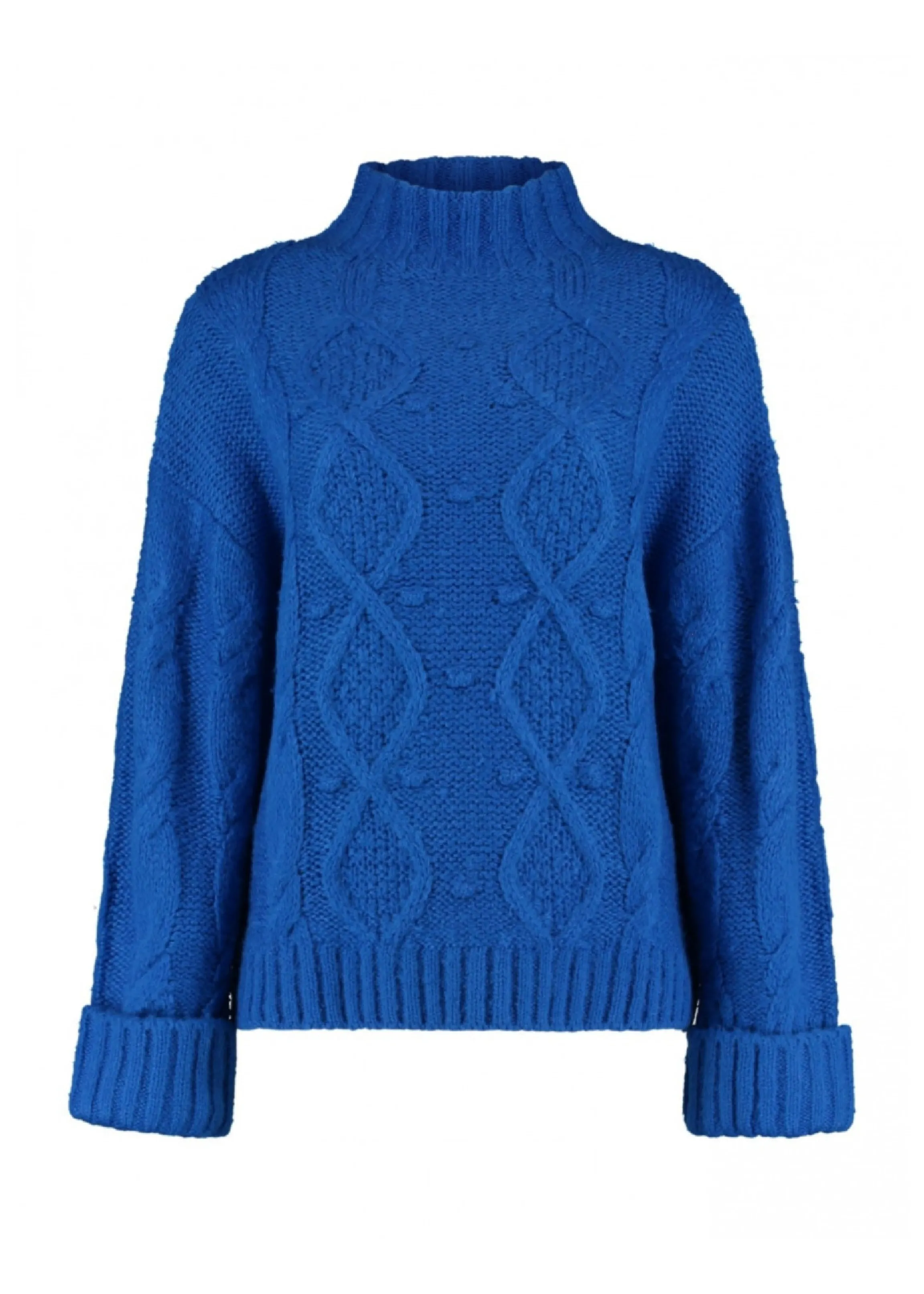 Kalina Royal Blue High Neck Pullover