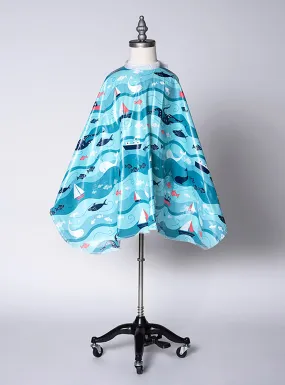Kids Shampoo Cape - Underwater Print