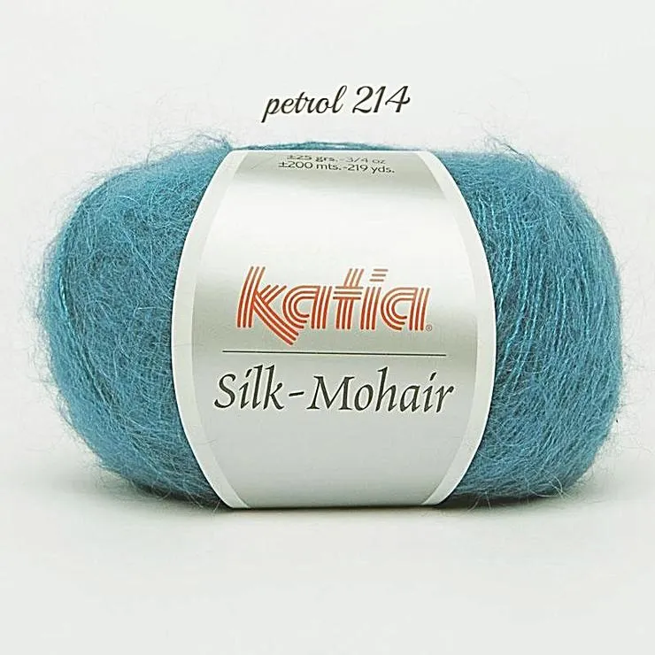 Knit kit Lace Pullover gestrickt aus Mohair mit Seide von Katia