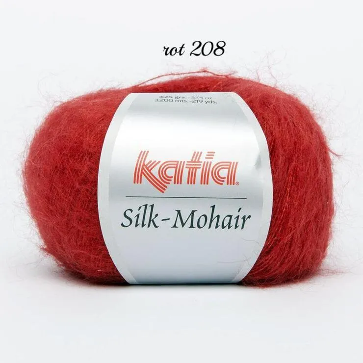 Knit kit Lace Pullover gestrickt aus Mohair mit Seide von Katia