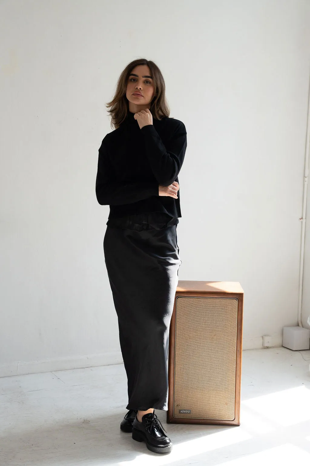 Knit Mockneck Boxy Top