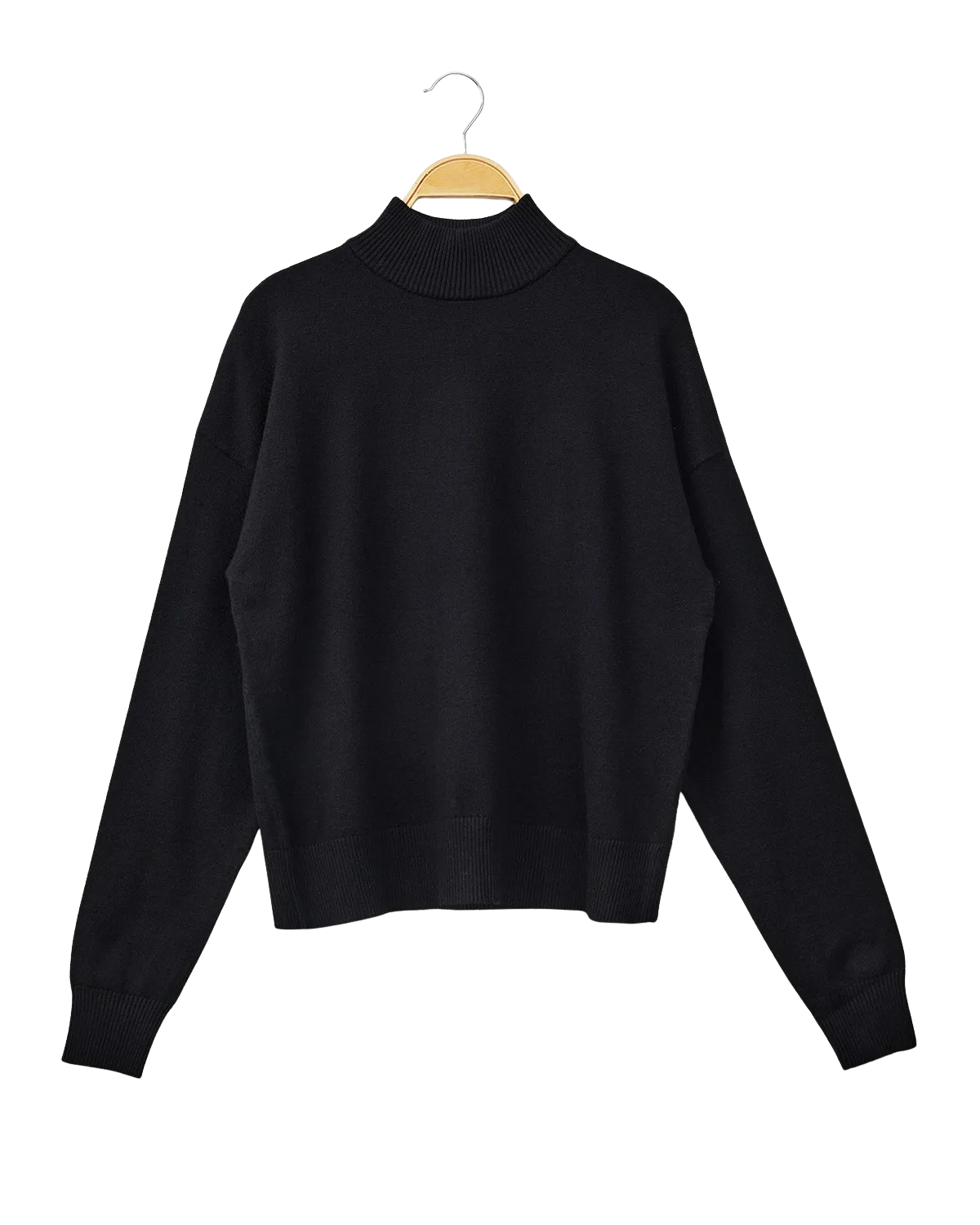 Knit Mockneck Boxy Top