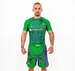 Knockout Skull Rashguard-Short Sleeve