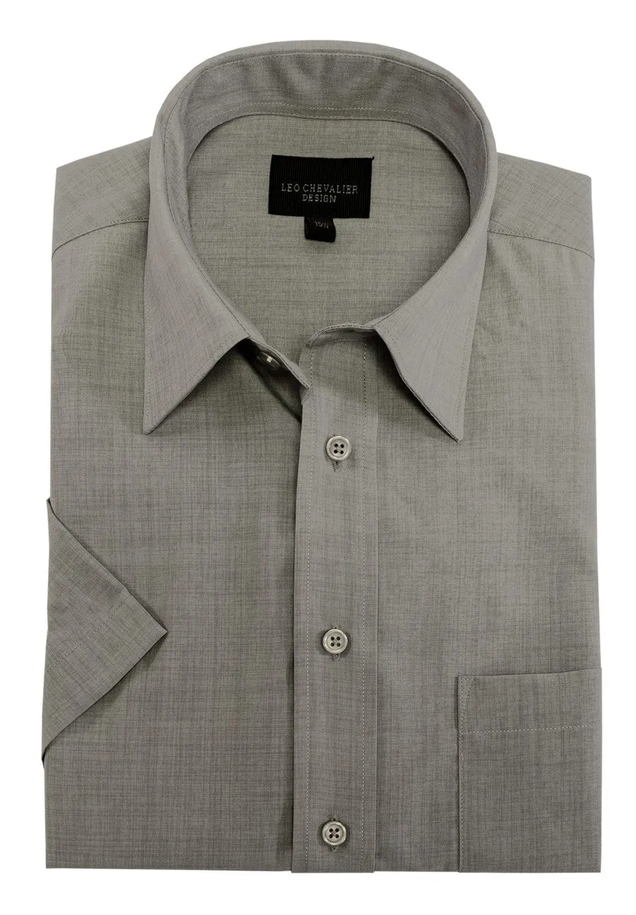 Leo Chevalier 100% Micro Polyester Easy Care Dress Shirt