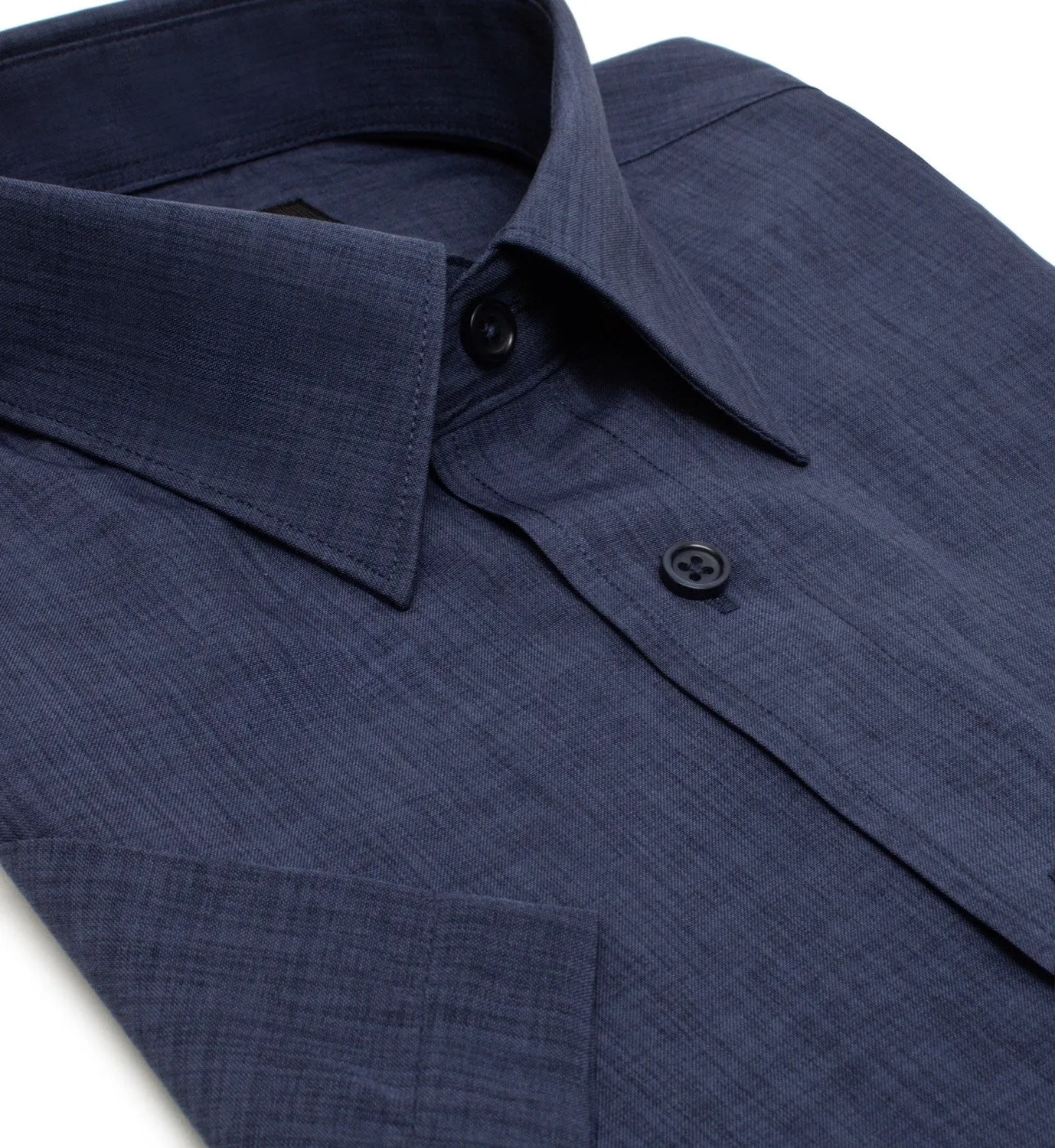 Leo Chevalier 100% Micro Polyester Easy Care Dress Shirt