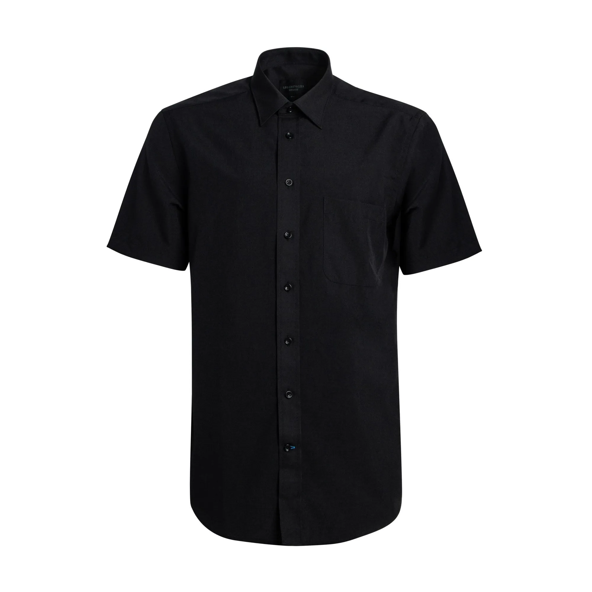 Leo Chevalier 100% Micro Polyester Easy Care Dress Shirt
