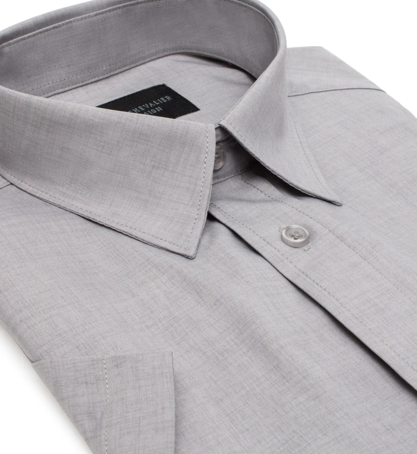 Leo Chevalier 100% Micro Polyester Easy Care Dress Shirt