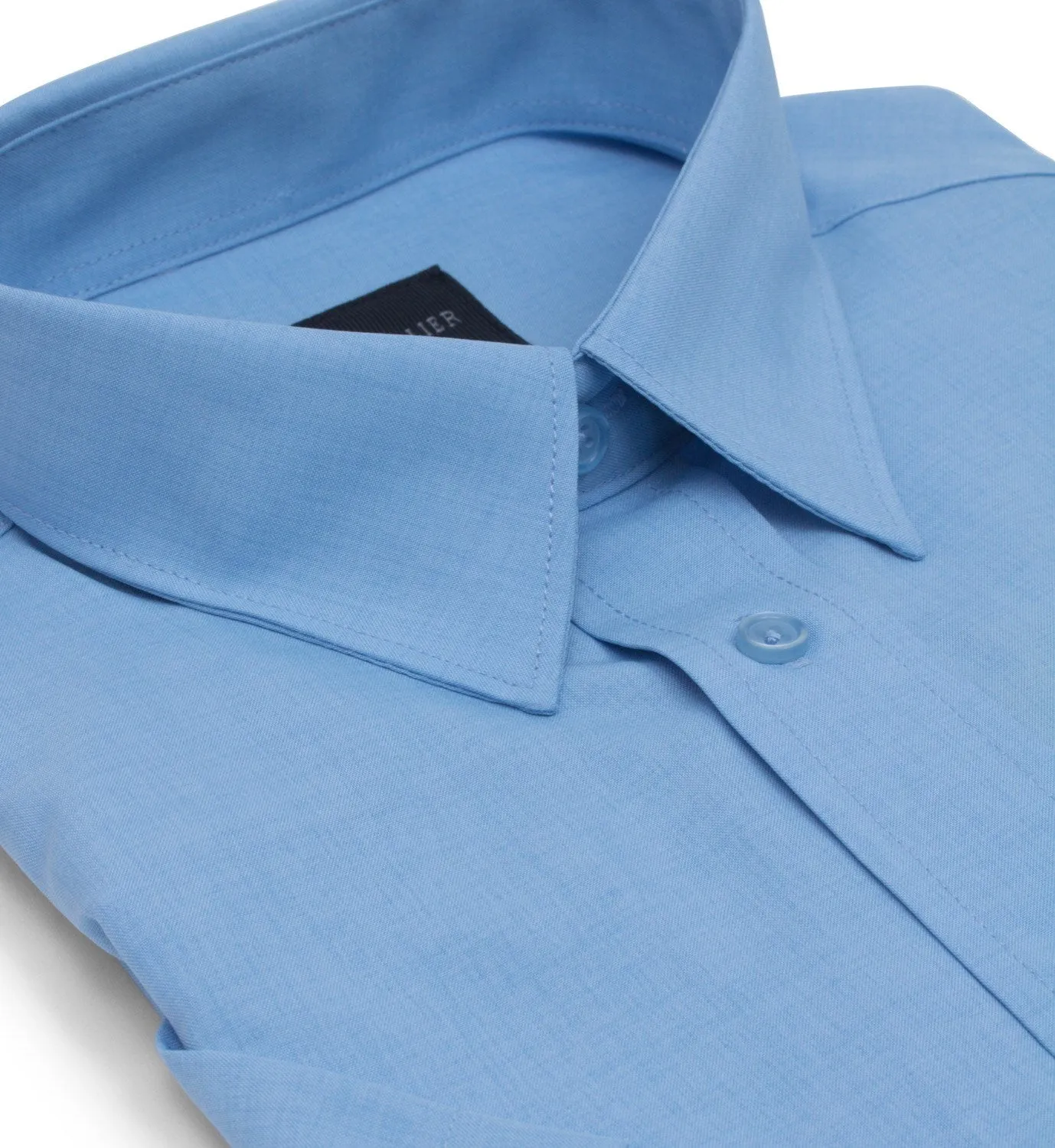 Leo Chevalier 100% Micro Polyester Easy Care Dress Shirt