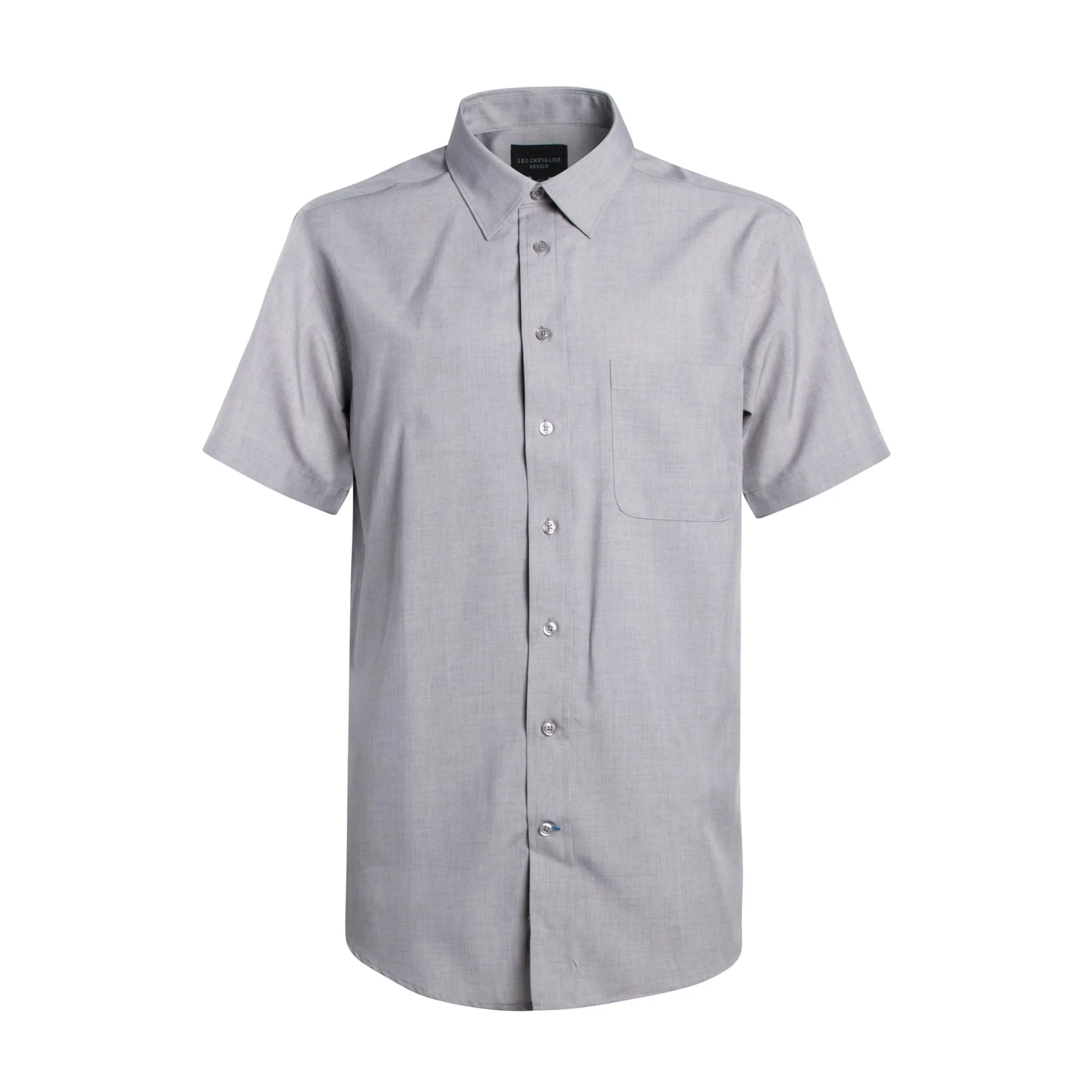 Leo Chevalier 100% Micro Polyester Easy Care Dress Shirt
