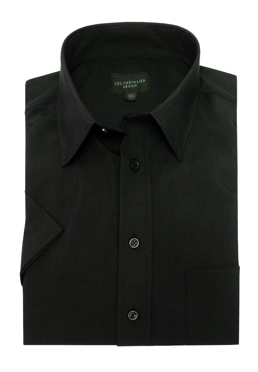 Leo Chevalier 100% Micro Polyester Easy Care Dress Shirt